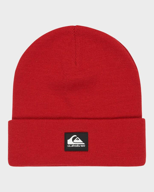 Image of Hats. Productname: Quiksilver - Mens Brigade Beanie - Salsa - in Salsa colour by brand - Quiksilver