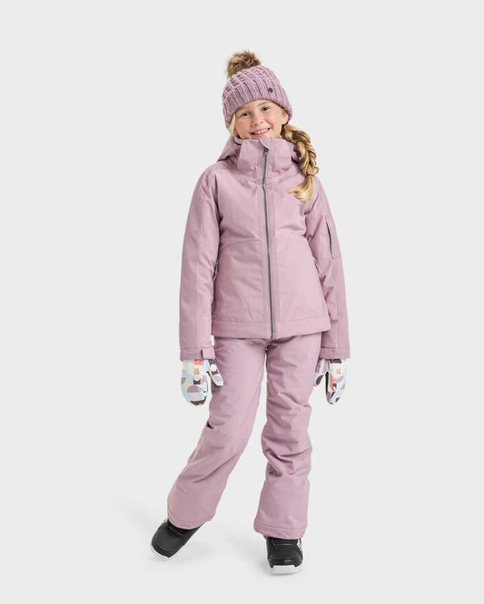 Image of Coats & Jackets. Productname: Roxy Girls 8-16 Meade Snow Jacket Discreet Mauve - in Discreet Mauve colour by brand - Roxy