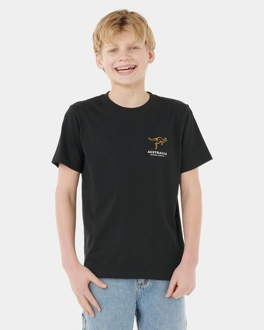 Image of T-Shirts. Product name - Rip Curl Boys 8-16 Road Trip T-Shirt Black in Black colour by brand - Rip Curl