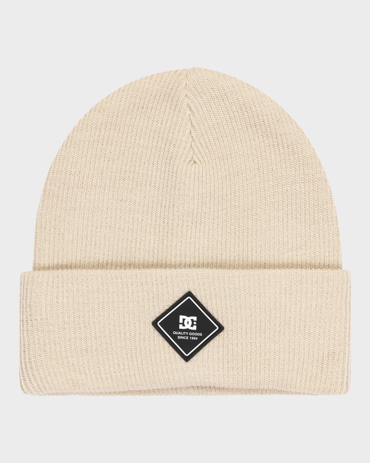 Image of Hats. Productname: DC Shoes - Mens Label Beanie - Oatmeal - in Oatmeal colour by brand - DC Shoes