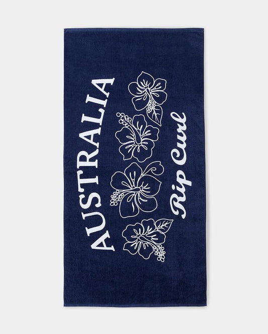 Image of Accessories. Productname: Rip Curl Womens Mixed Towel Navy - in Navy colour by brand - Rip Curl