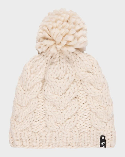 Image of Hats. Productname: Roxy Womens Winter Beanie Whisper White - in Whisper White colour by brand - Roxy