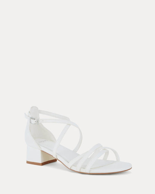 Image of Heels. Productname: Ukey: White - Women's Strappy - Low Heel in Multi colour by brand - Novo
