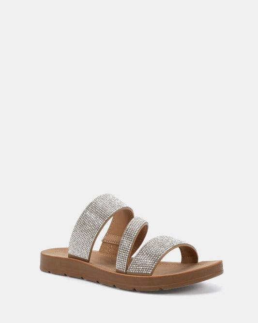 Image of Sandals. Product name - Starr Silver Sandals in Multi colour by brand - Novo