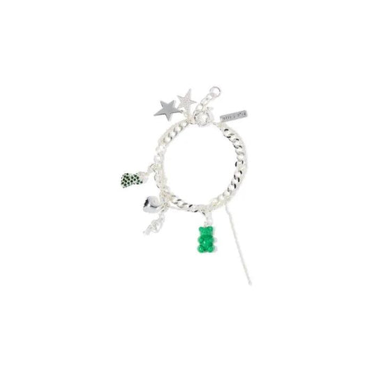 Image of Bracelets. Productname: Make A Wish Charm Bracelet in Silver colour by brand - sass and bide