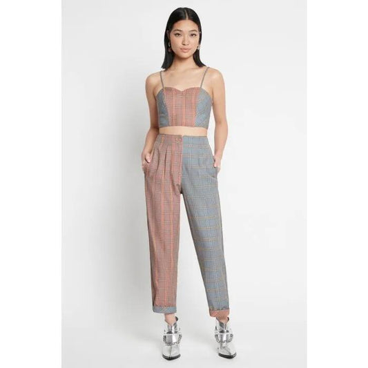 Image of a model wearing Tops. Productname: Ocean Garden Bustier in BLUE/PINK colour by brand - sass and bide