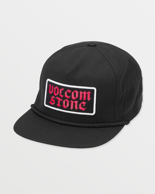Image of Hats. Productname: Volcom Mens Heavy Tone Snapback Cap Black - in Black colour by brand - Volcom