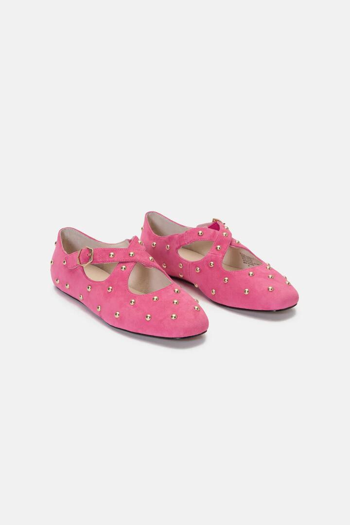Image of Flats. Product name - Meteor Shower Flat in Raspberry colour by brand - Gorman