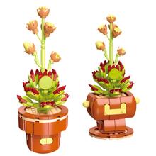 Image of Construction Set Toys. Product name - Flower Love Tall Succulent 183pcs in colour by brand - Toymate