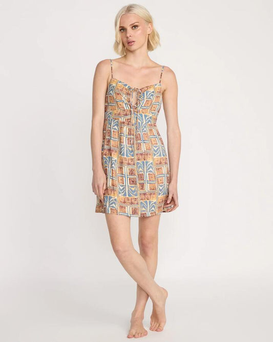 Image of Dresses. Productname: Volcom Womens Fa Emma Rushton Midi Dress Multi - in Multi colour by brand - Volcom