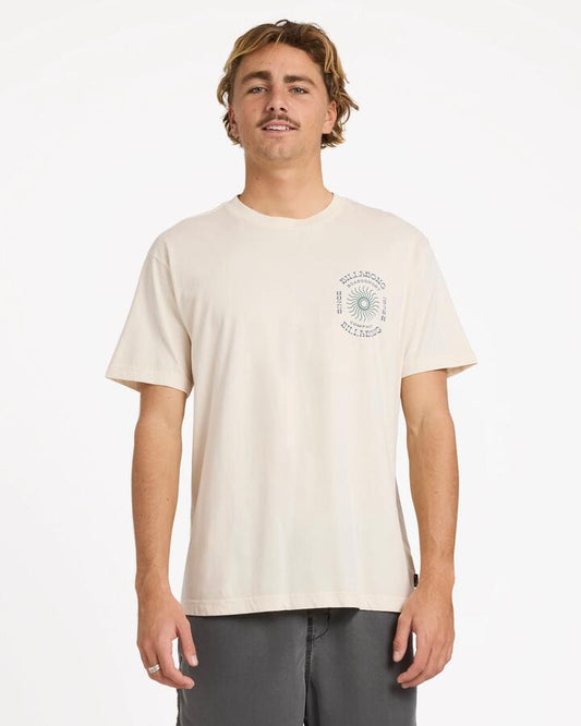 Image of T-Shirts. Productname: Billabong Mens Sunrise Premium T-Shirt Off White - in Off White colour by brand - Billabong