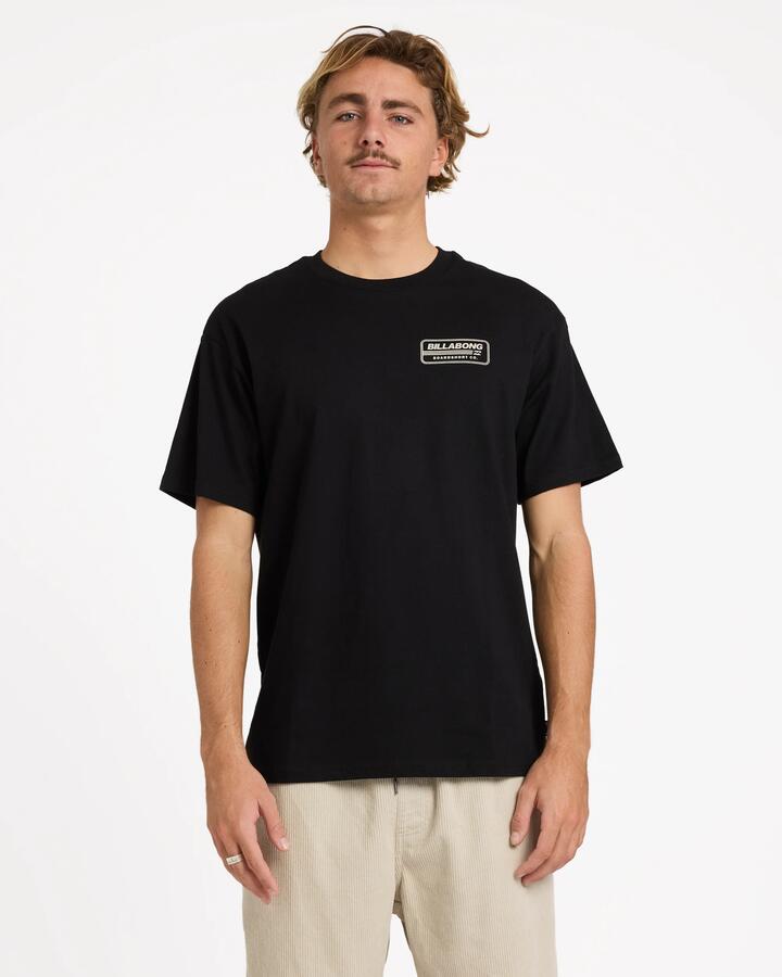 Image of T-Shirts. Productname: Billabong Mens Trademark T-Shirt Black - in Black colour by brand - Billabong