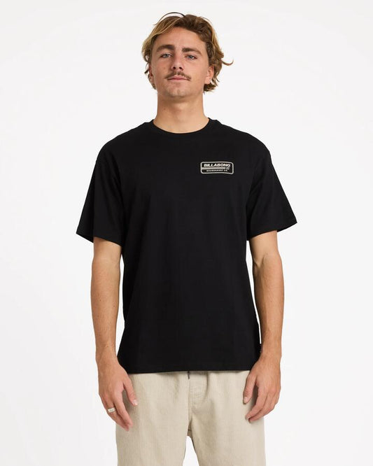Image of T-Shirts. Productname: Billabong Mens Trademark T-Shirt Black - in Black colour by brand - Billabong
