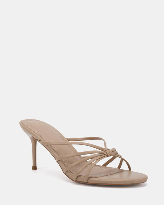 Image of Heels. Product name - Milkshake Neutral Vegan Heels in Neutral colour by brand - Novo