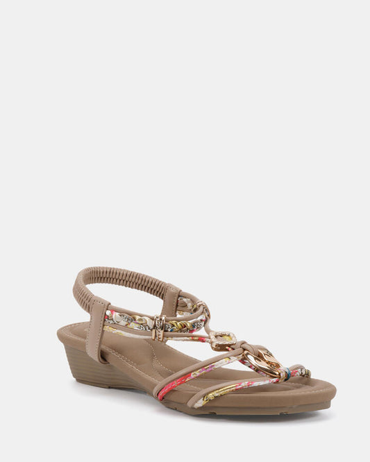 Image of Boots. Productname: ELPANKO NEUTRAL Women's Wedge Novo Wedges in Neutral colour by brand - Novo
