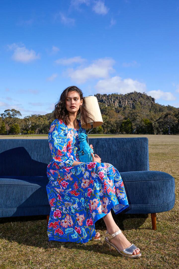 Image of Dresses. Product name - Zebra Crossing Long Dress in Print colour by brand - Gorman