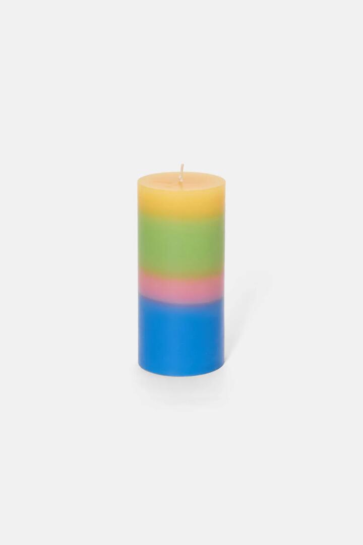 Image of Others. Productname: Santorini Pillar Candle in Multi colour by brand - Gorman