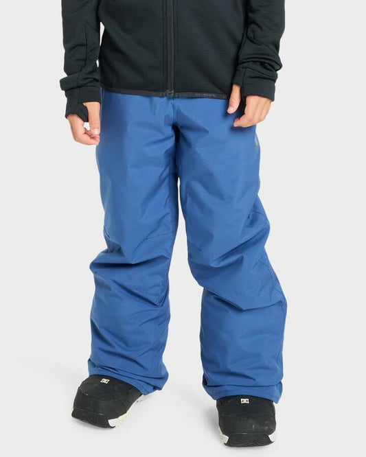 Image of a model wearing Pants. Productname: Quiksilver Boys 8-16 Estate Snow Pants True Navy - in True Navy colour by brand - Quiksilver