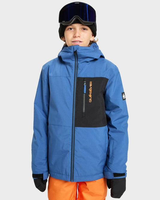 Image of Coats & Jackets. Product name - Quiksilver Boys 8-16 Side Hit Solid Insulated Jacket True Navy in True Navy colour by brand - Quiksilver