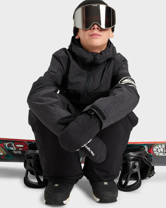 Image of Coats & Jackets. Productname: Quiksilver Boys 8-16 High In The Hood Insulated Jacket True Black - in True Black colour by brand - Quiksilver