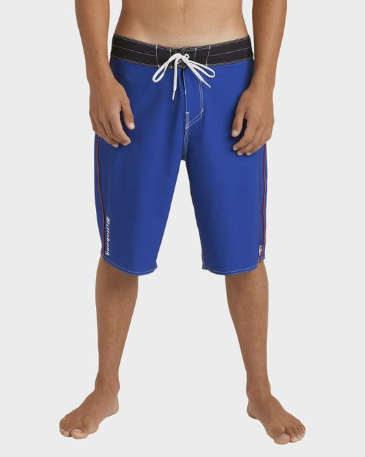 Image of Swimwear. Product name - Billabong Mens Immortal Core 21" Boardshorts Cobalt - in Cobalt colour by brand - Billabong