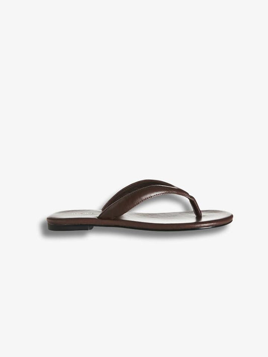 Image of Flats. Productname: Alias Mae Henna Flats in Choc Leather colour by brand - Alias Mae