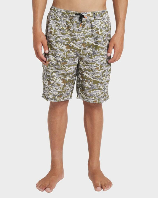 Image of Swimwear. Productname: Billabong Boys 8-16 Throw On Boardshorts Camo - in Camo colour by brand - Billabong
