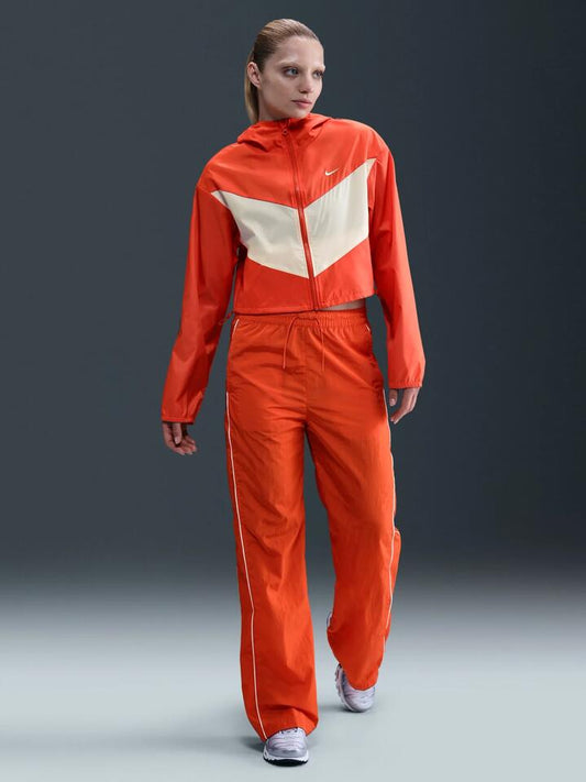 Image of Coats & Jackets. Productname: Nike Women's Loose Woven Hooded Jacket in Picante Red/Sail/Sail colour by brand - Nike