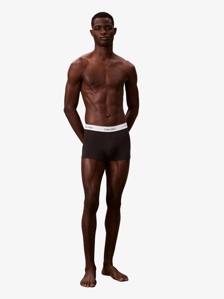 Image of Accessories. Productname: Calvin Klein Icon Cotton Stretch Trunk (Mixed 3-Pack) in Grey Heather/White/Black colour by brand - Calvin Klein
