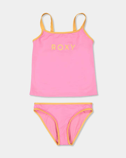 Image of Accessories. Productname: Roxy Girls 8-16 Forever Roxy Two Piece Pink Cosmos - in Pink Cosmos colour by brand - Roxy