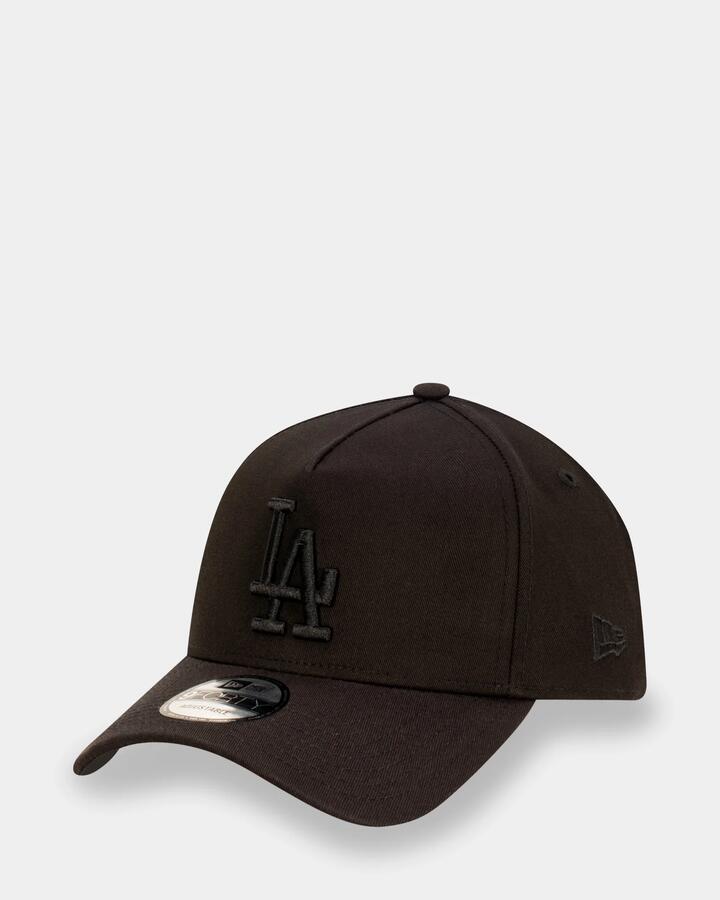 Image of Hats. Product name - New Era 9Forty La Dodgers Cap Black in Black colour by brand - New Era