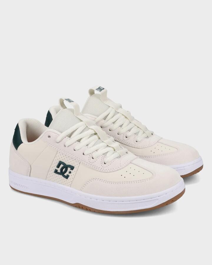 Image of Shoes. Product name - DC Shoes Mens Dc Astrix Skate Shoes Offwhite/Green in Offwhite/Green colour by brand - DC Shoes