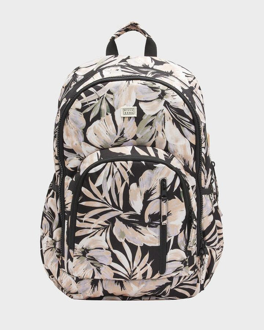 Image of Bags. Productname: Billabong Womens Roadie Backpack Black Floral - in Black Floral colour by brand - Billabong