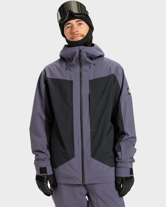 Image of Coats & Jackets. Productname: Quiksilver Mens Ultralight Stretch 20K Snow Jacket Graystone - in Graystone colour by brand - Quiksilver