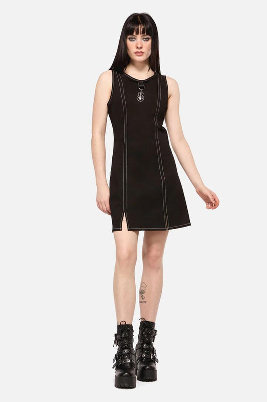 Image of Charms. Productname: Dark Pieridae Charm Basic Dress in Black colour by brand - Dangerfield