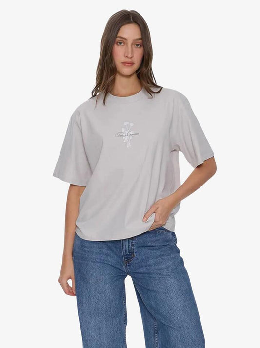 Image of a model wearing Tops. Productname: Thrills Natural Progression Square Tee in CLOUD colour by brand - Thrills
