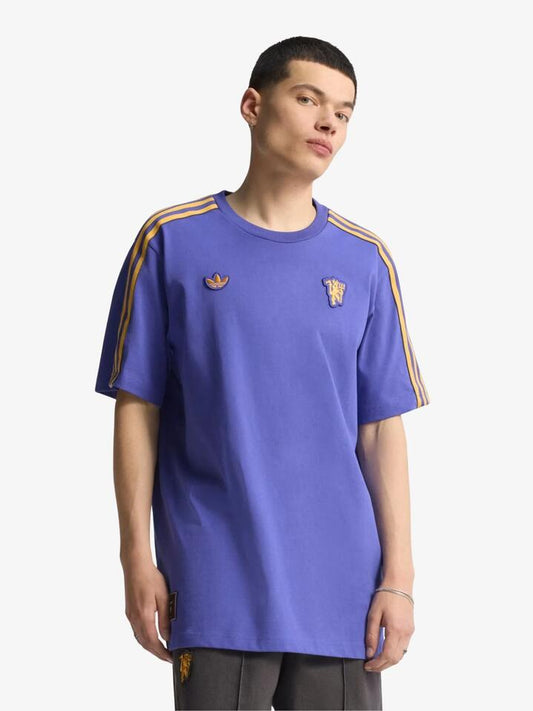 Image of T-Shirts. Productname: Adidas MUFC Icon Tee in Semi Night Flash colour by brand - Adidas