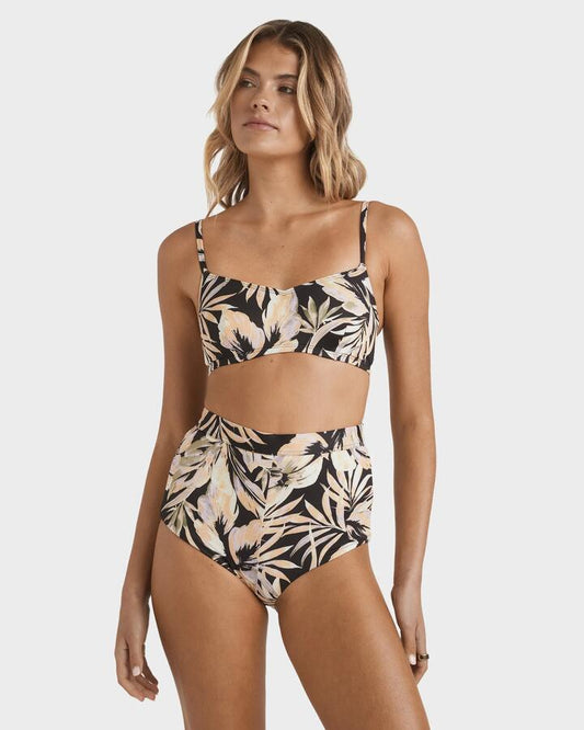 Image of Swimwear. Productname: Billabong - Womens Drifting Coast Bikini Bottom - Black Floral - in Black Floral colour by brand - Billabong