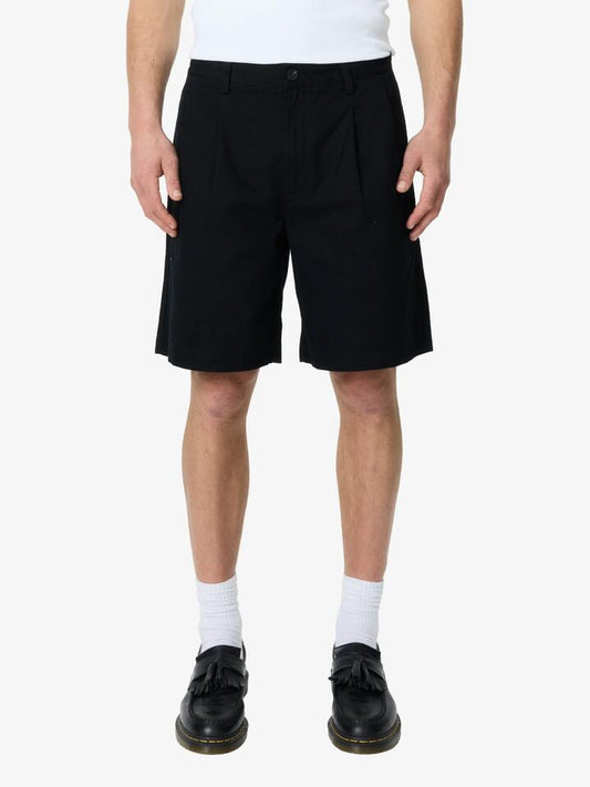 Image of a model wearing Pants. Productname: Article One Bolton Chino Short in Black colour by brand - Article One