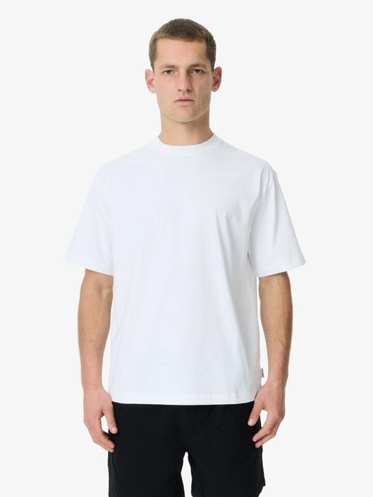 Image of a model wearing Tops. Productname: Article One Premium Relaxed Tee in White colour by brand - Article One