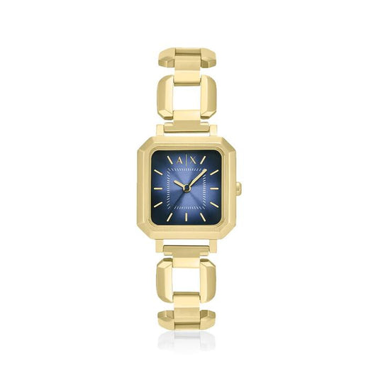 Image of Watches. Product name - Armani Exchange Quartz Gold Tone Watch AX5735 in colour by brand - Armani Exchange