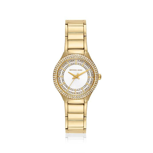 Image of Watches. Product name - Michael Kors Sylvia Gold Tone Quartz Watch MK4941 in colour by brand - Michael Kors