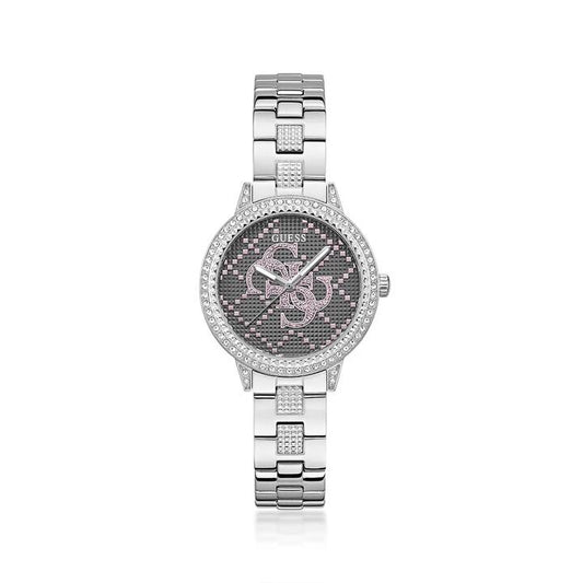 Image of Watches. Product name - Guess G-Lace Silver Tone Quartz Watch GW0944L1 in colour by brand - Guess