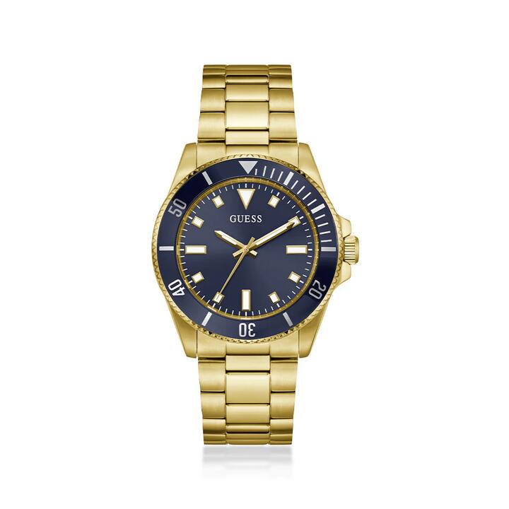 Image of Watches. Product name - Guess Cliff Quartz Gold Tone Watch GW0968G2 in colour by brand - Guess