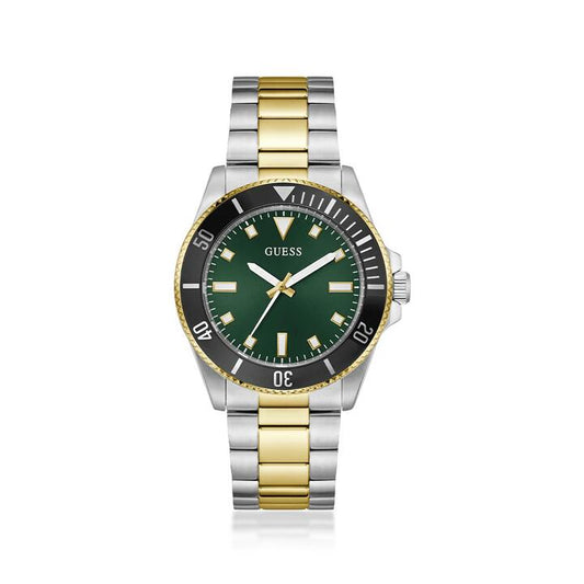 Image of Watches. Product name - Guess Cliff Quartz 2-Tone Watch GW0968G4 in colour by brand - Guess