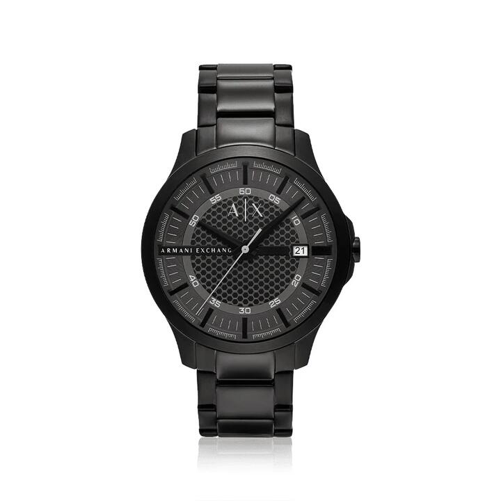 Image of Watches. Productname: Armani Exchange Men's Black Hampton Quartz Watch AX2464 in Watch colour by brand - Armani Exchange