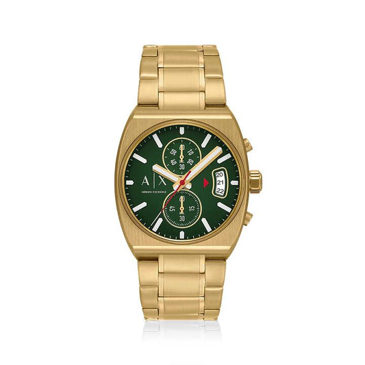 Image of Watches. Product name - Armani Exchange Chronograph Gold Tone Watch AX2822 in colour by brand - Armani Exchange