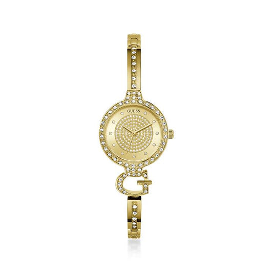 Image of Watches. Product name - Guess Giselle Gold Tone Quartz Watch GW0929L2 in colour by brand - Guess