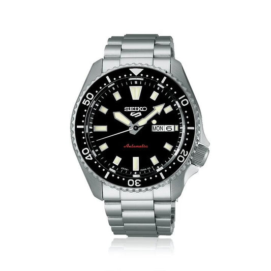 Image of Watches. Product name - Seiko 5 Sports Automatic Silver Tone Watch SRPL85K in colour by brand - Seiko