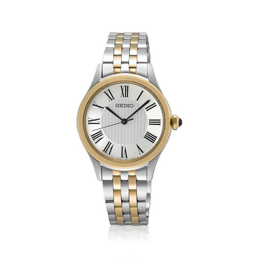 Image of Watches. Product name - Seiko Conceptual Caprice Two-Tone Quartz Watch SUR612P in colour by brand - Seiko